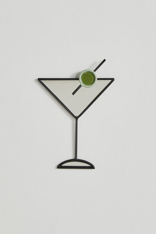 Miroir mural filaire martini #1