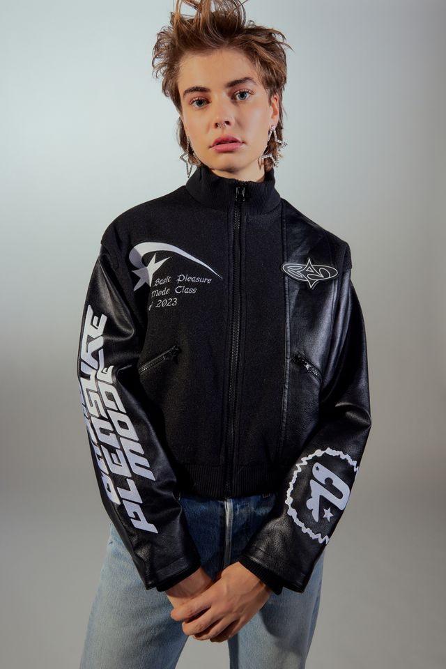 Basic Pleasure Mode Astro Varsity Bomber Jacket | Urban Outfitters