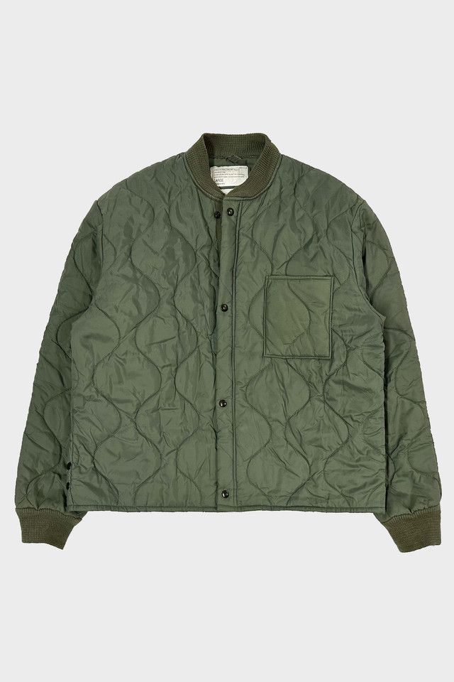 Vintage 1990 s Army Green Quilted Liner Jacket Urban Outfitters