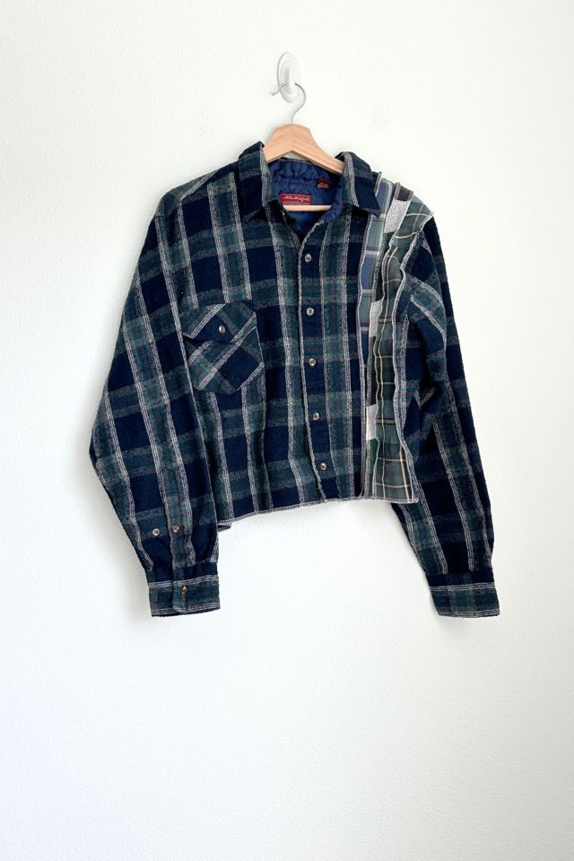 Vintage Reworked Cropped Flannel | Urban Outfitters