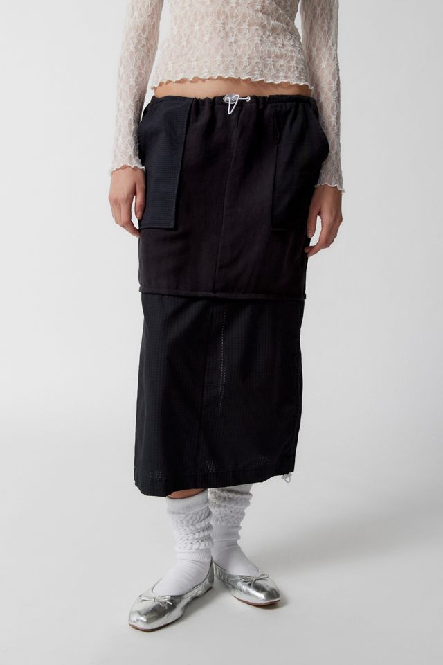 Urban Renewal Remade Pieced Overdyed Shirting Maxi Skirt | Urban ...