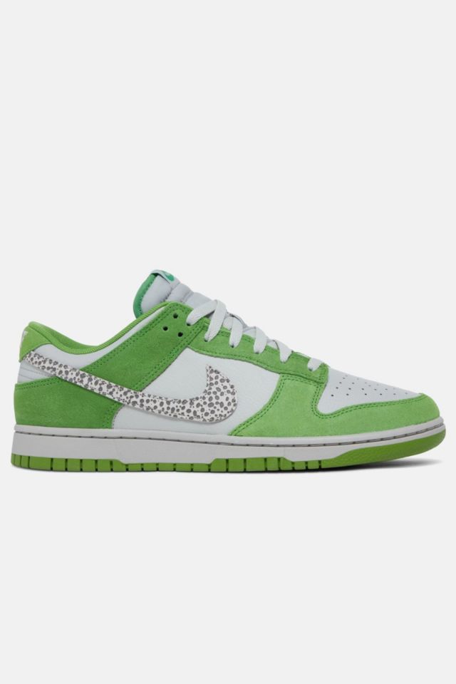 Safari Swooshes Appear On The Nike Dunk Low Chlorophyll
