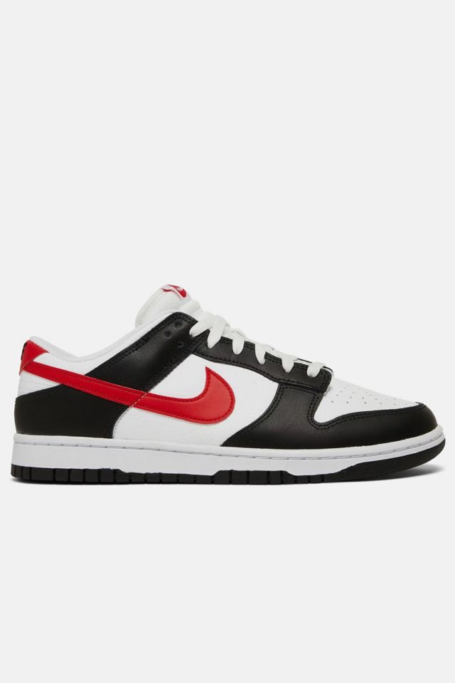 Nike Dunk Low 'Black White Red' Sneakers - FB3354-001 | Urban Outfitters