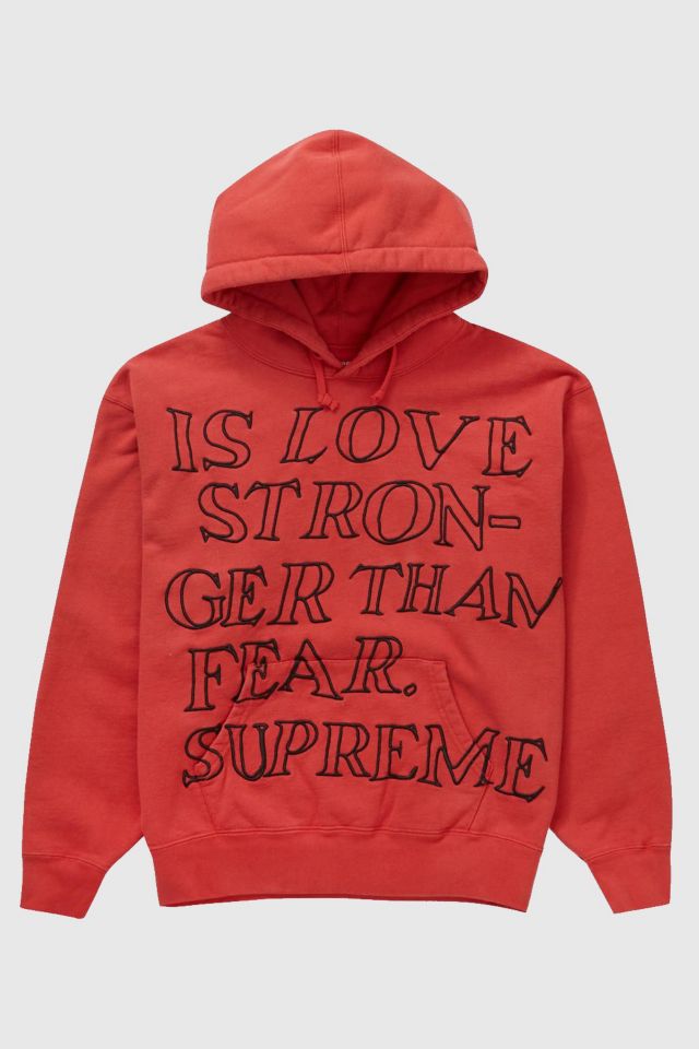 Supreme Stronger Than Fear Hooded Sweatshirt