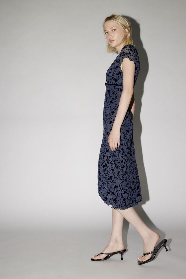 Motel Vilinia Mesh Floral Midi Dress #2