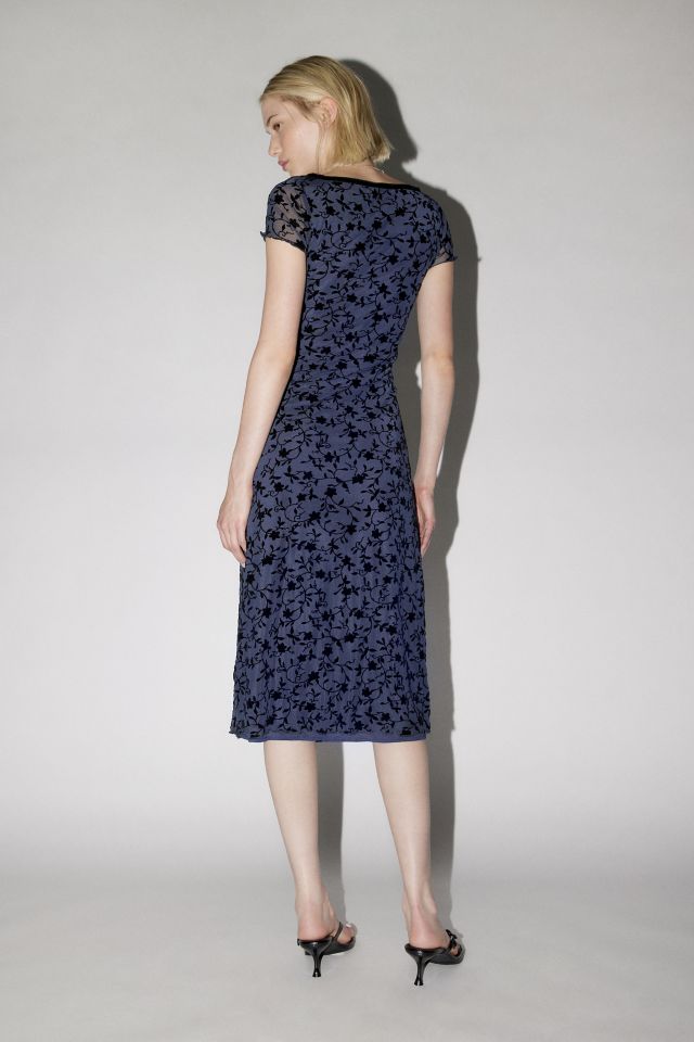 Motel Vilinia Mesh Floral Midi Dress #3