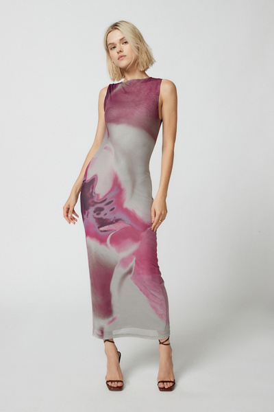 motel fayola mesh midi dress Motel Fayola Mesh Midi Dress