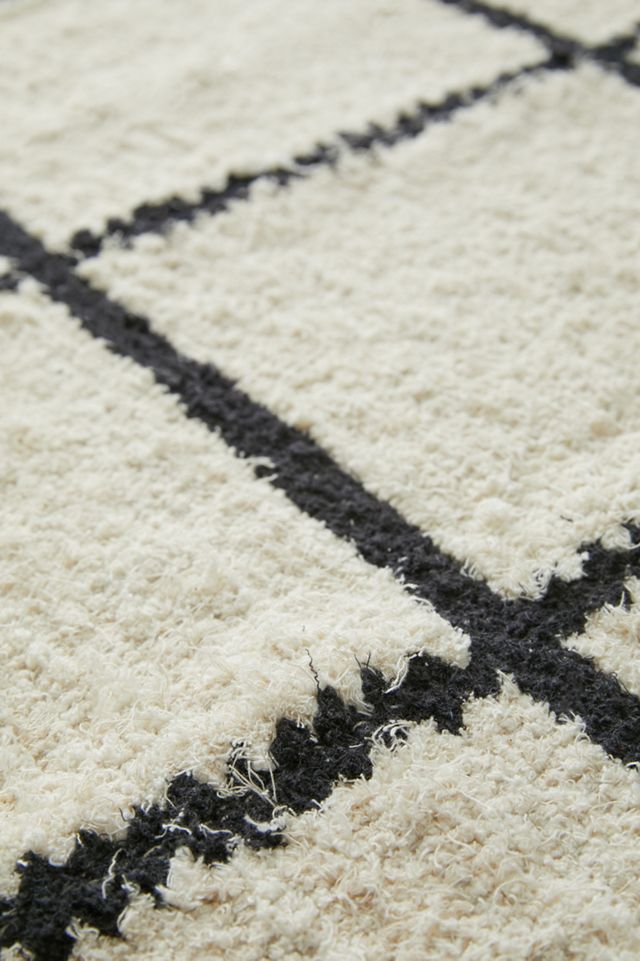 Grid Shag Rug #2