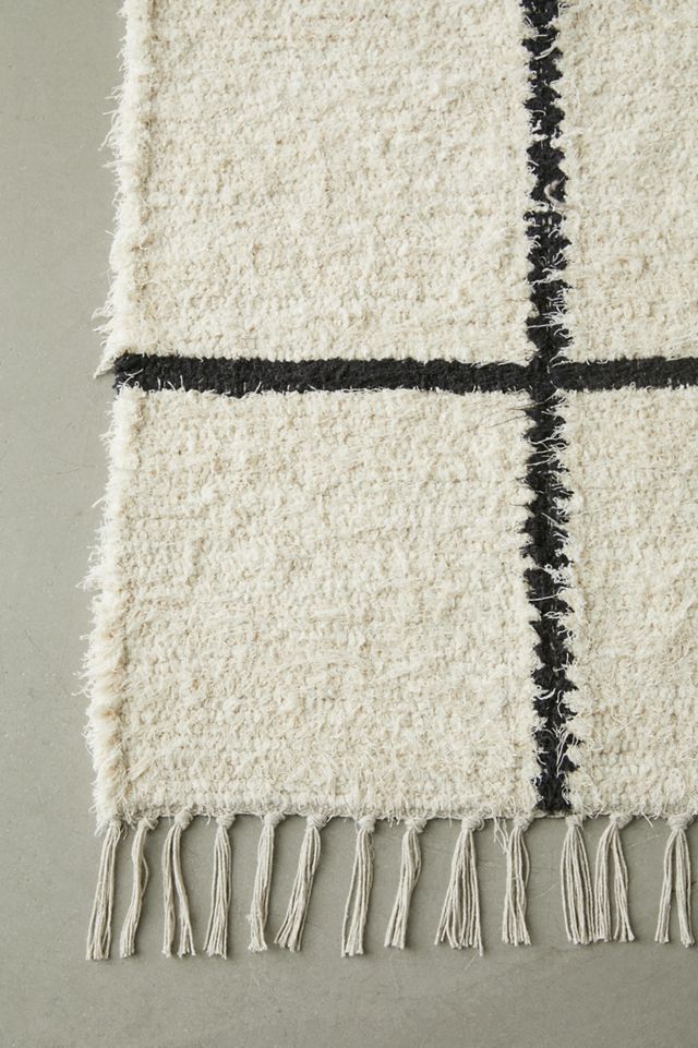 Grid Shag Rug #3