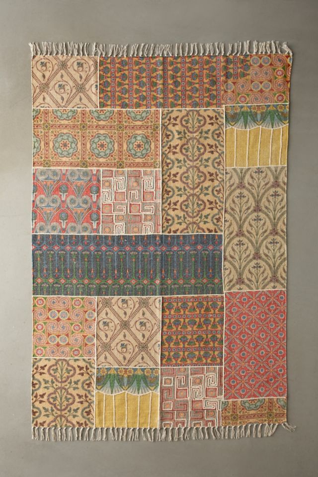 Multi Patchwork Printed Rug #1