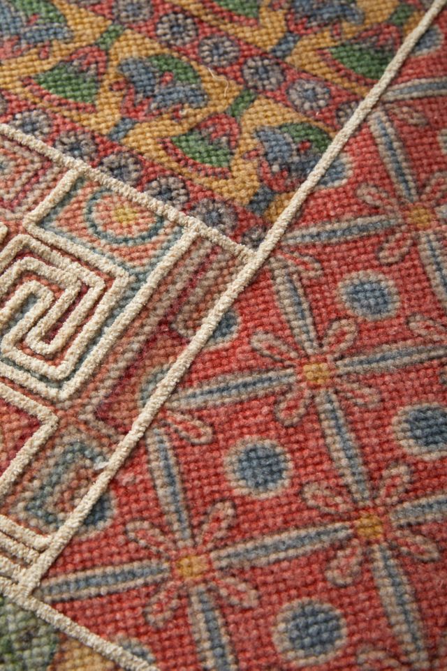 Multi Patchwork Printed Rug #3