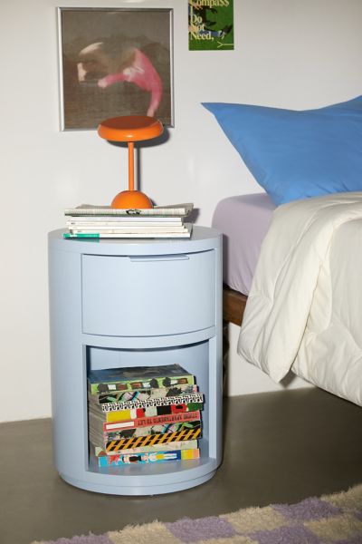 Ollie Round Storage Side Table