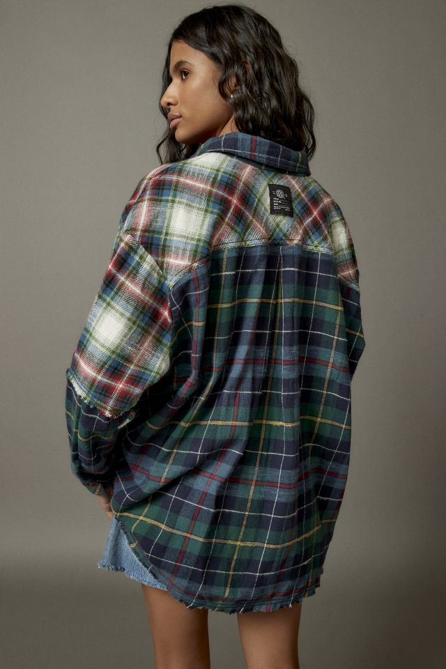 BDG One Way Or Another Plaid Flannel Button-Down Shirt #1