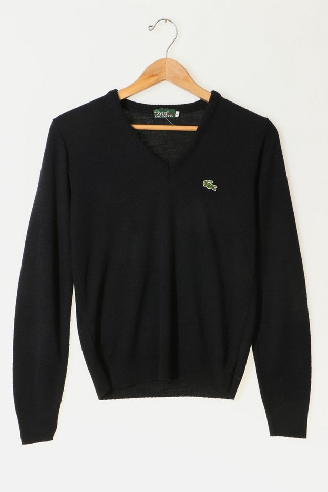00'S Lacoste V-neck wool knit sweater size 6, men's XL size /eaa511220