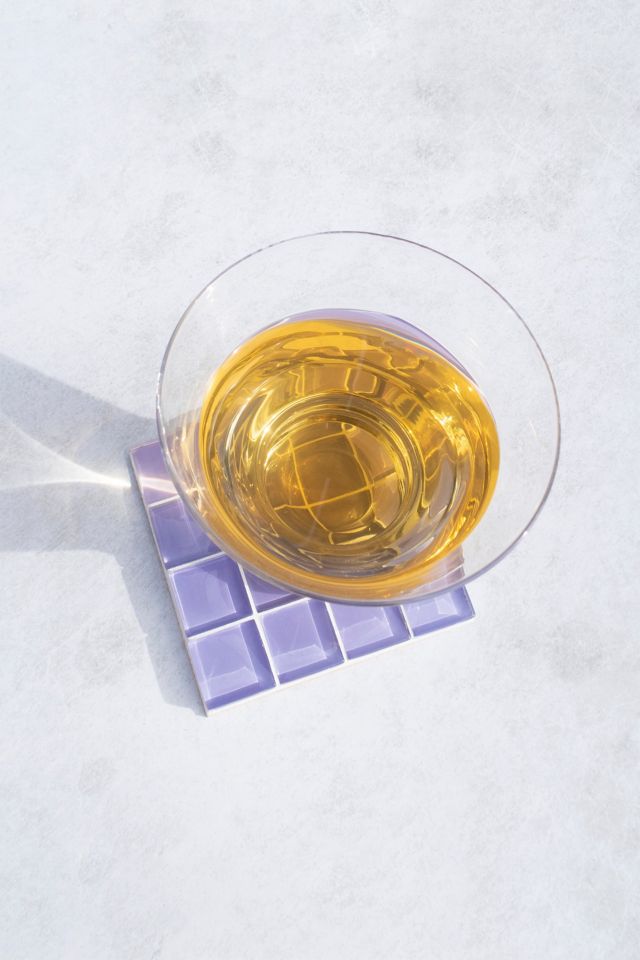 Subtle Art Studios Solid Glass Tile Coaster #1
