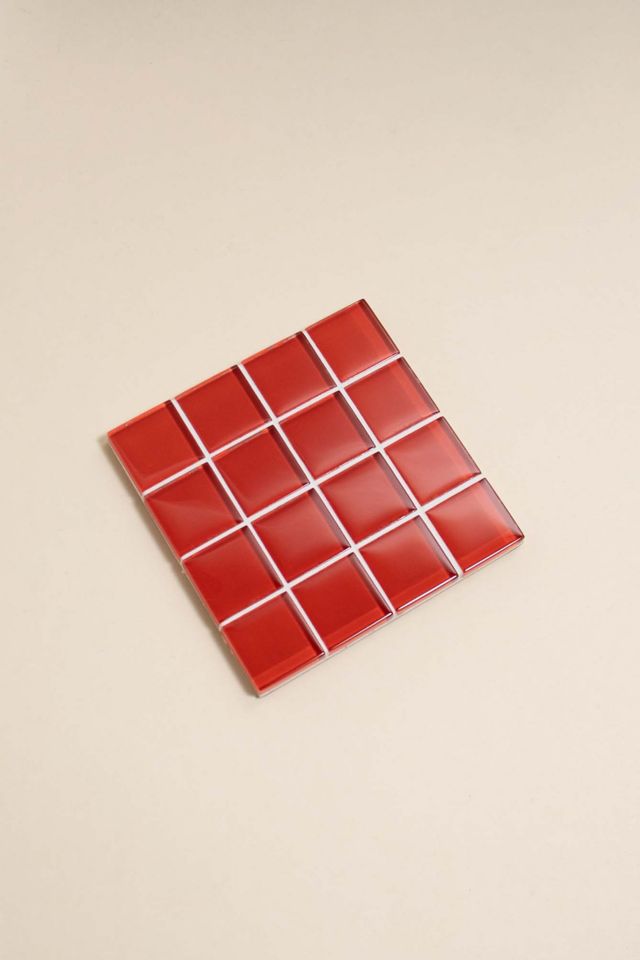 Subtle Art Studios Solid Glass Tile Coaster