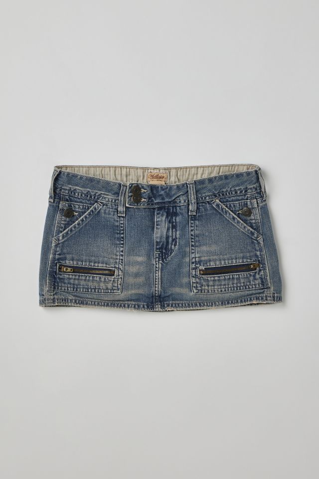 Hollister jean skirt online