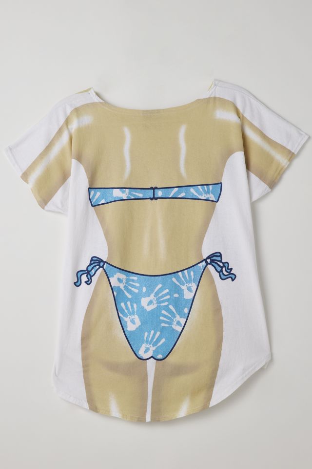 T-shirt Bikini Vintage à Paillettes #1