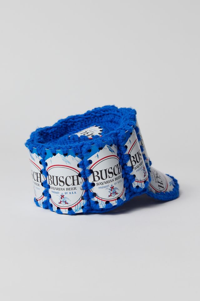 Vintage Busch Can Crochet Hat #1