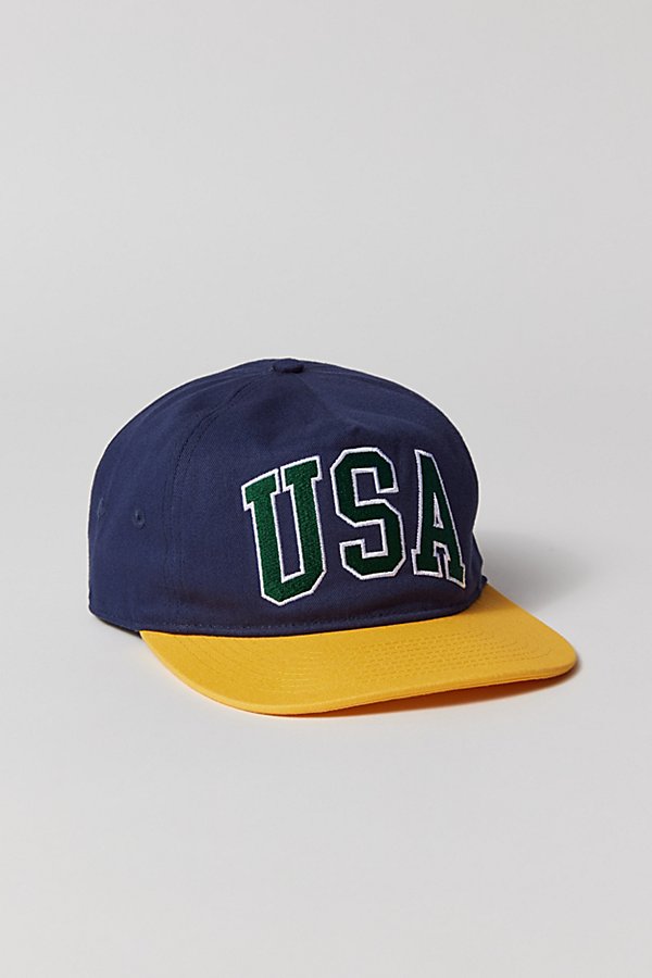 Urban Outfitters Usa Snapback Hat In Navy, Men's At