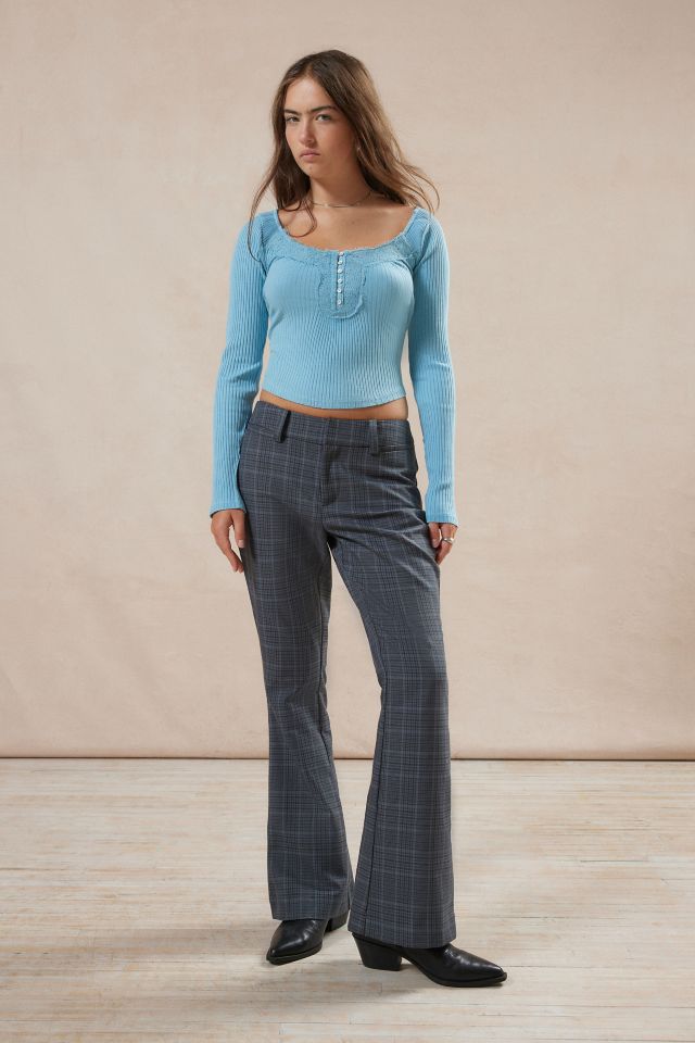 Kimchi Blue Annalise Lace Henley Top #1