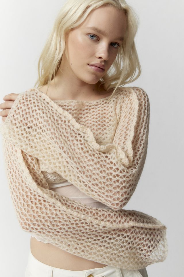 Sammi Brushed Shrug Sweater Urban Outfitters