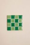 Subtle Art Studios Checkered Glass Tile Coaster