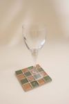 Subtle Art Studios Checkered Glass Tile Coaster