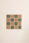 Subtle Art Studios Checkered Glass Tile Coaster