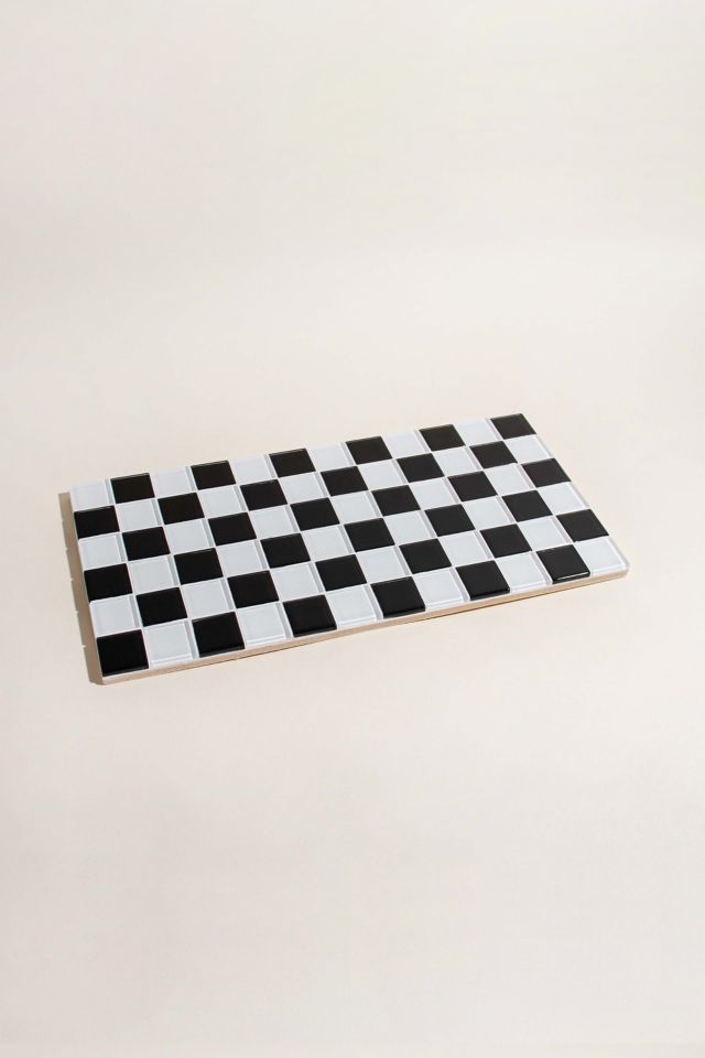 Subtle Art Studios Classic Checkered Glass Tile Tray #1