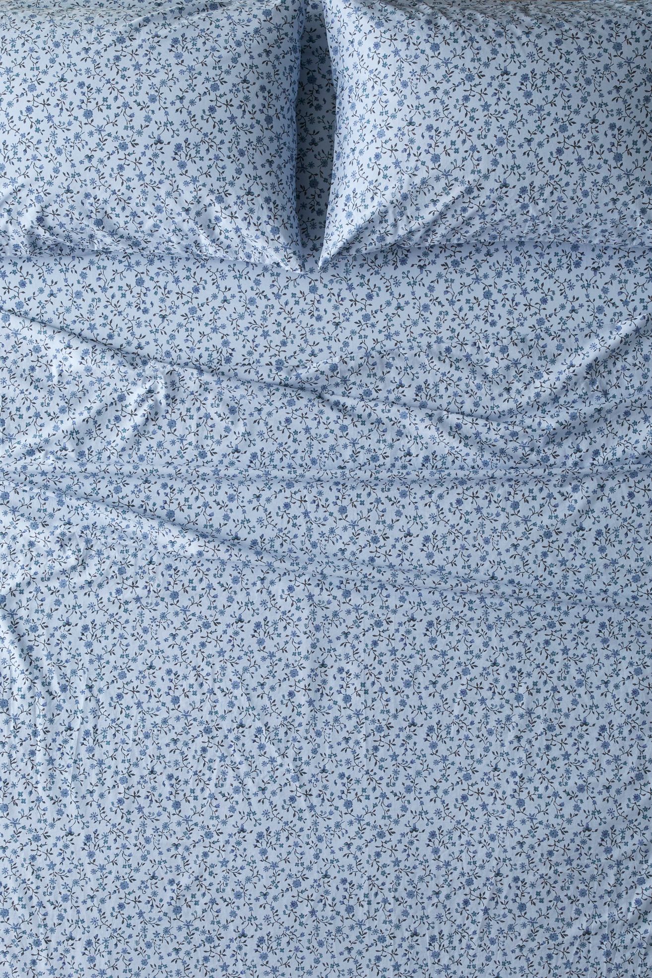 Clarissa Floral Vine Sheet Set - Blue Multi, FULL