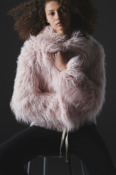 Unreal Fur Saint Tropez Faux Fur Jacket | Urban Outfitters