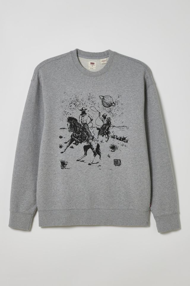 Levi’s® Space Cowboy Relaxed Fit Crew Neck Sweatshirt