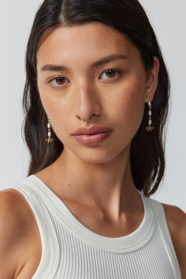 Pearl Bow Earring Set #2