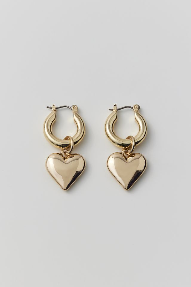 Boucle d'Oreille Créole Charme Cœur #1