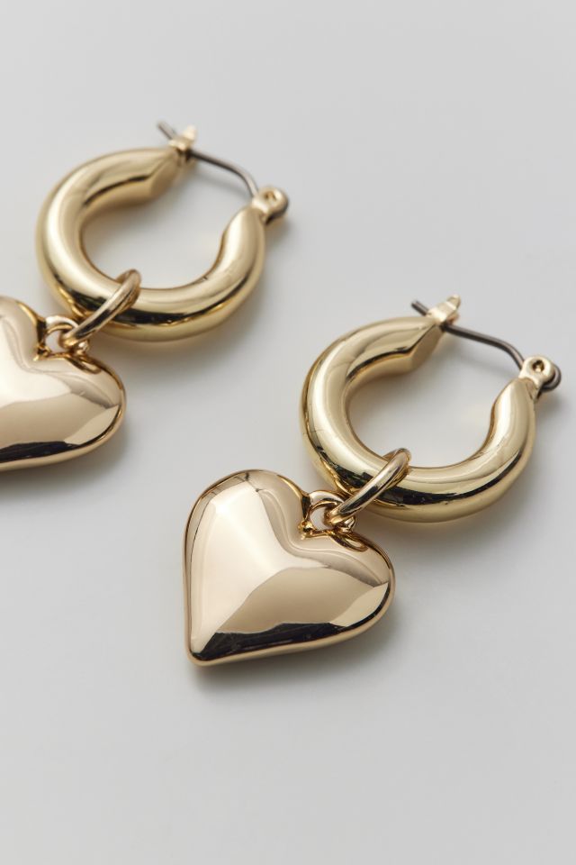 Boucle d'Oreille Créole Charme Cœur #2