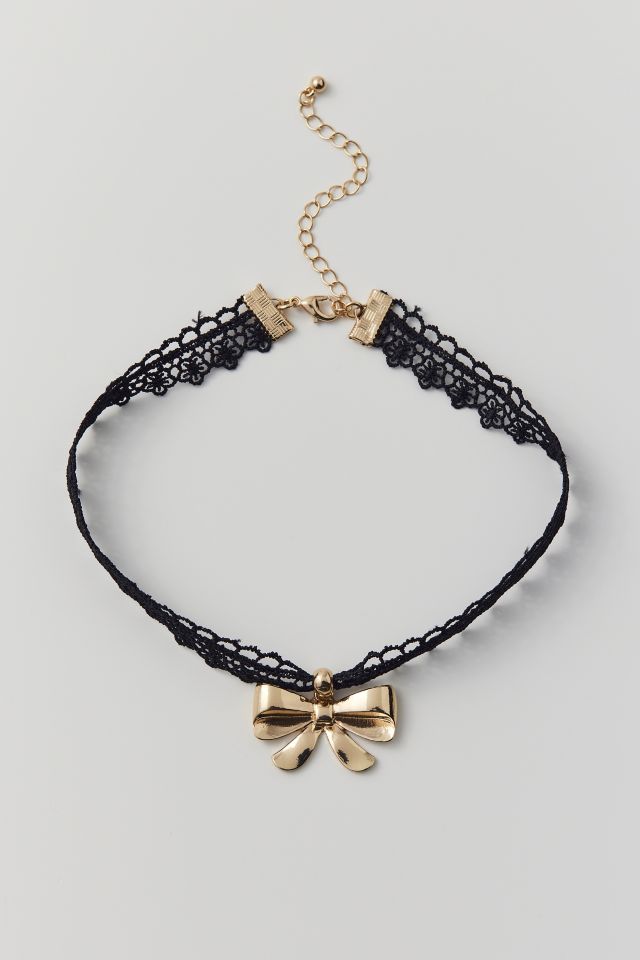Bow Lace Choker Necklace #1