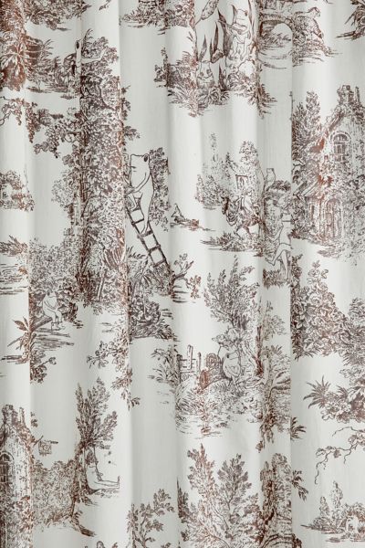 Frog Toile Window Panel