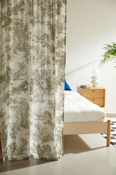 Frog Toile Window Panel