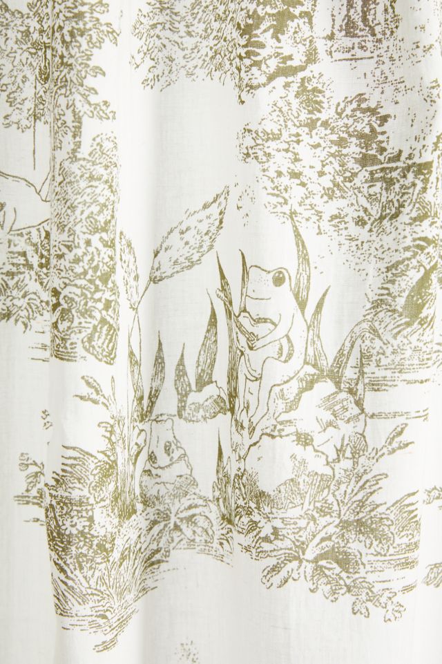 Frog Toile Window Panel