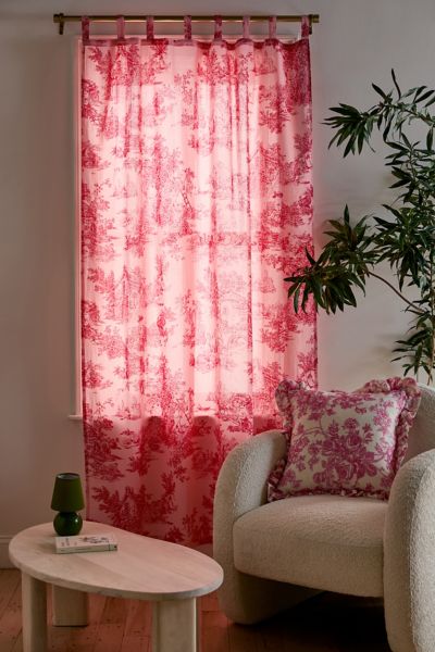Urban Outfitters Frog Toile Window Panel In Red At