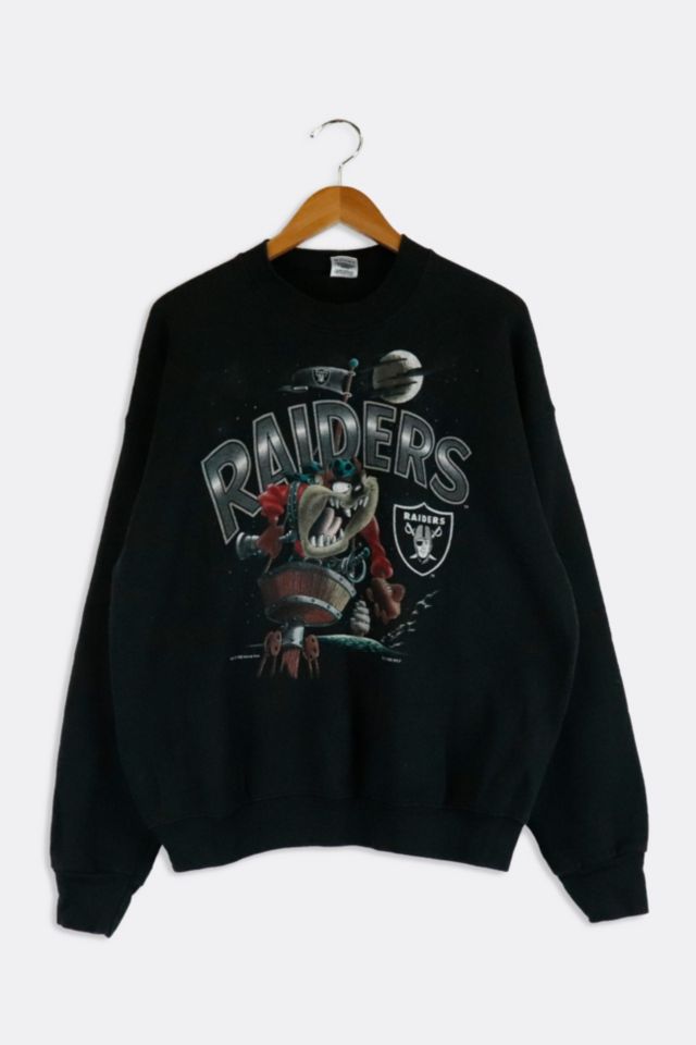 Vintage 1993 NFL Las Vegas Raiders Looney Tunes Taz Sweatshirt