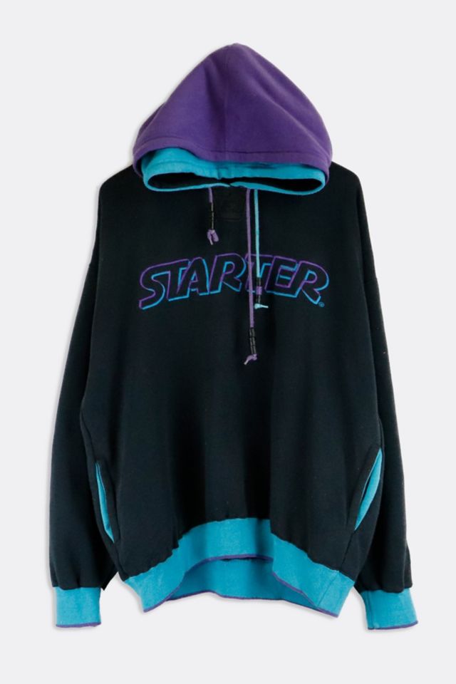 Vintage Starter Double Hoodie Urban Outfitters