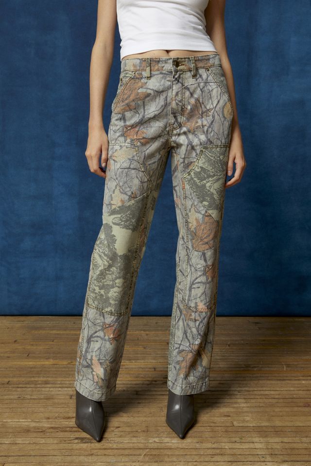 Urban outfitters blue camo hot sale trousers