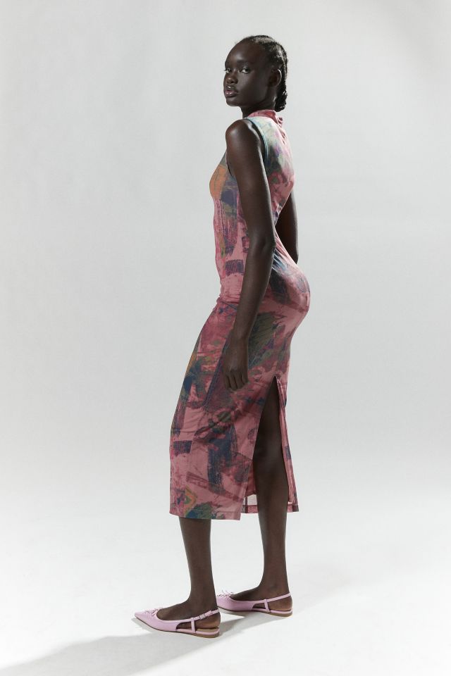 Silence + Noise Jayden Mock Neck Slim Dress #1