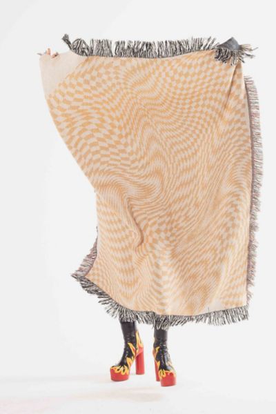 Clr Shop Melted Butterscotch Woven Throw Blanket