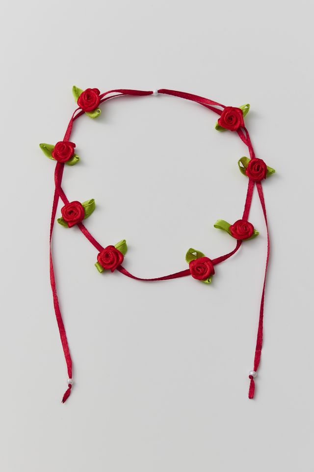 Mini Rosette Wrap Choker Necklace #1