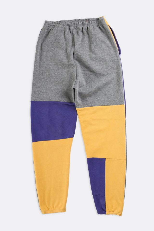 Blue and outlet yellow champion sweatpants