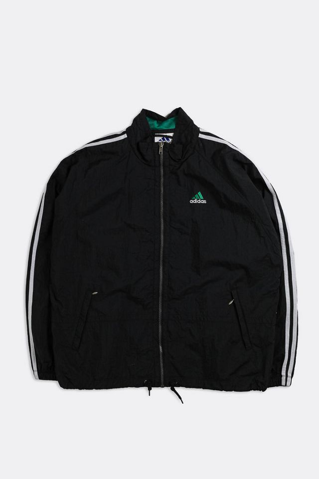 Adidas Originals Jersey Track Jacket Men's Size L polyester black type Vintage Second Hand