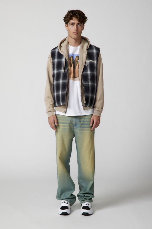 XLARGE Ombre Plaid Reversible Vest #3